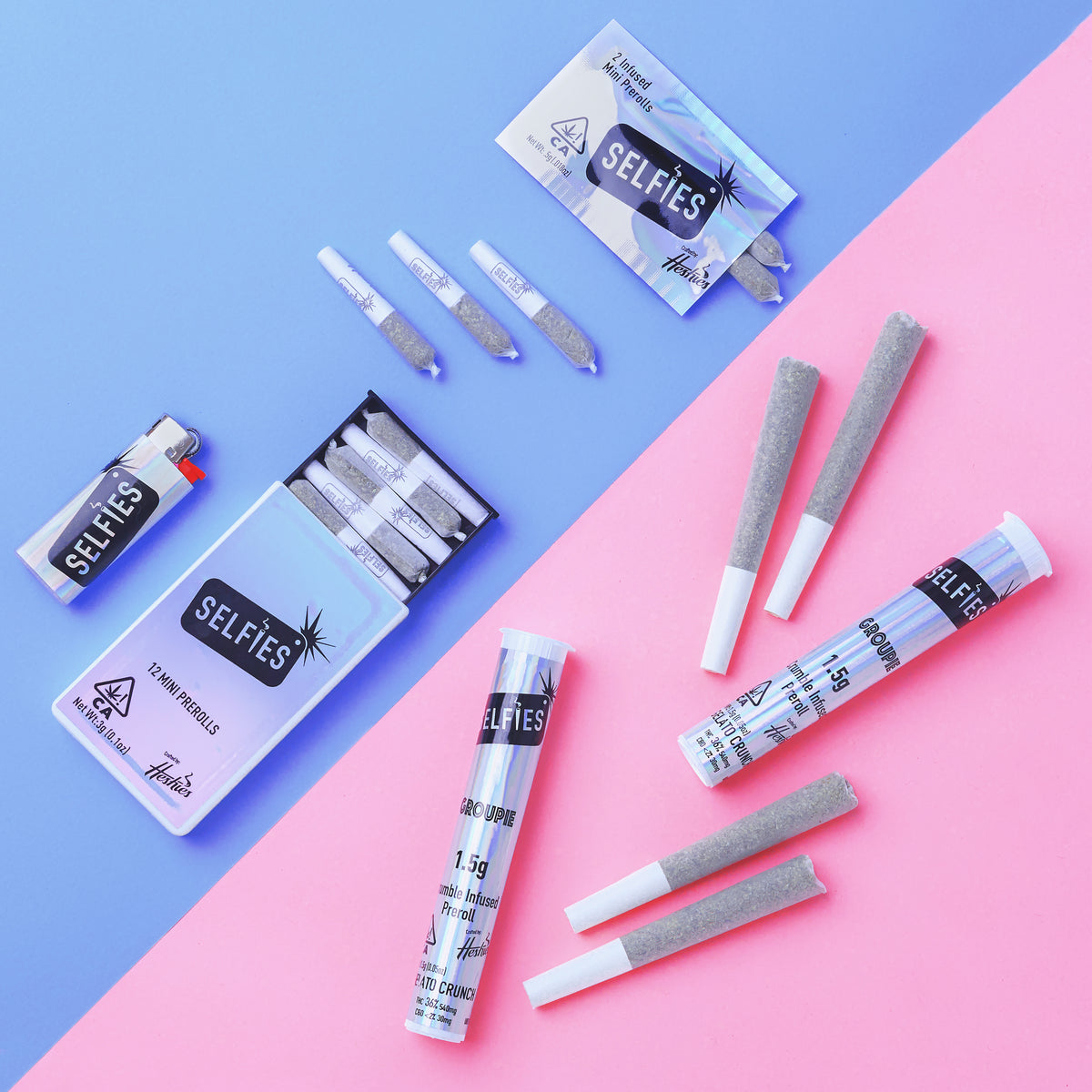 Selfies by Heshies buy one get one 2-pack mini pre-rolls deal $8 to $12 tax included